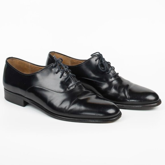 Mario Bruni Italian Men\'s Leather Lace Up Oxfords Shoes Black sz 8.5 main image 10